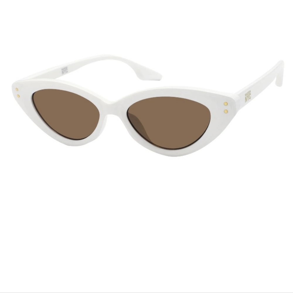 New Madden NYC Women's Cateye Sunglasses, White2 available  - sold separately